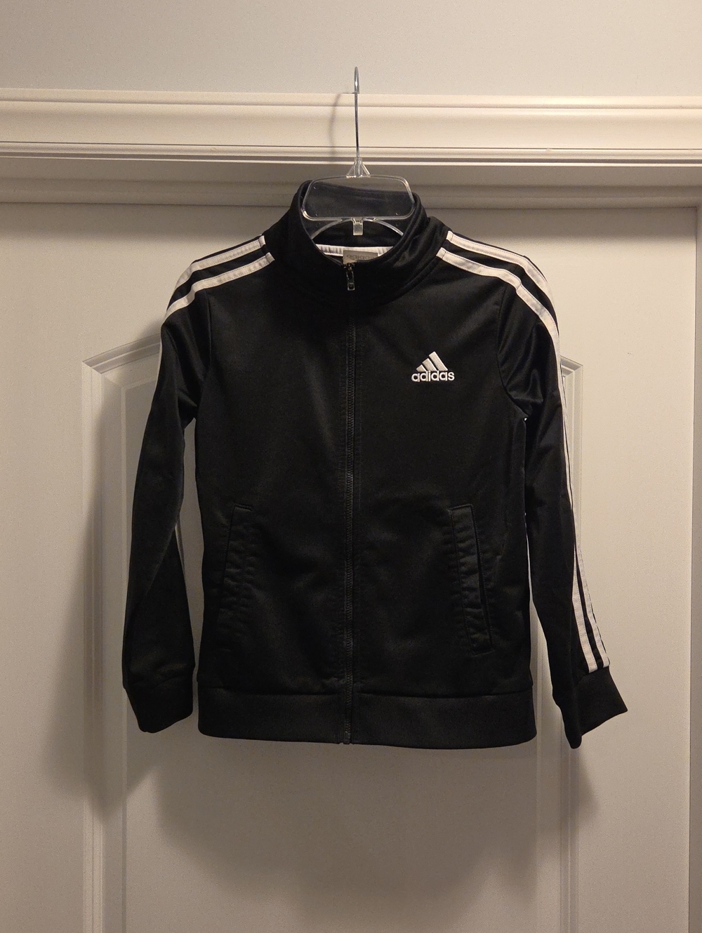 Boys Adidas Black track suit jacket
